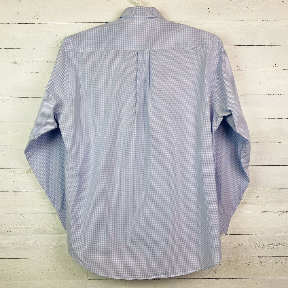 Vineyard Vines Mens Shirts‎ Large L/S Blue White Check Murray Shirt 100% Cotton - Picture 8 of 10